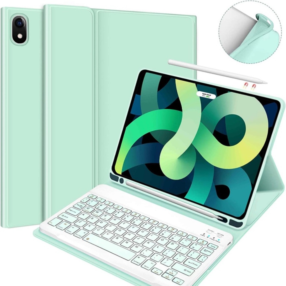 iPad Case with Keyboard 10.2 inch Mint